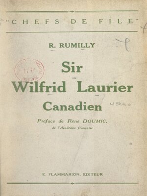 cover image of Sir Wilfrid Laurier, canadien